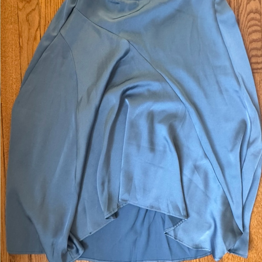 Elegant Blue Midi Skirt